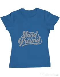 Tricou ADLER dama Stand Your Ground Albastru azuriu