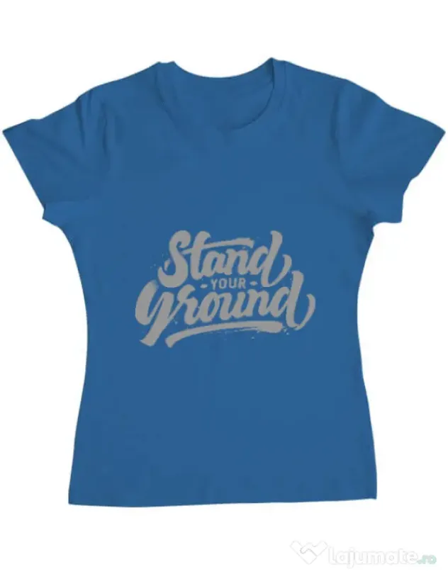 Tricou ADLER dama Stand Your Ground Albastru azuriu