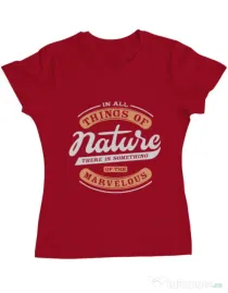 Tricou ADLER dama Nature Rosu