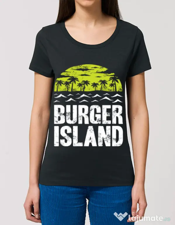 Tricou STANLEY STELLA dama Burger island Negru