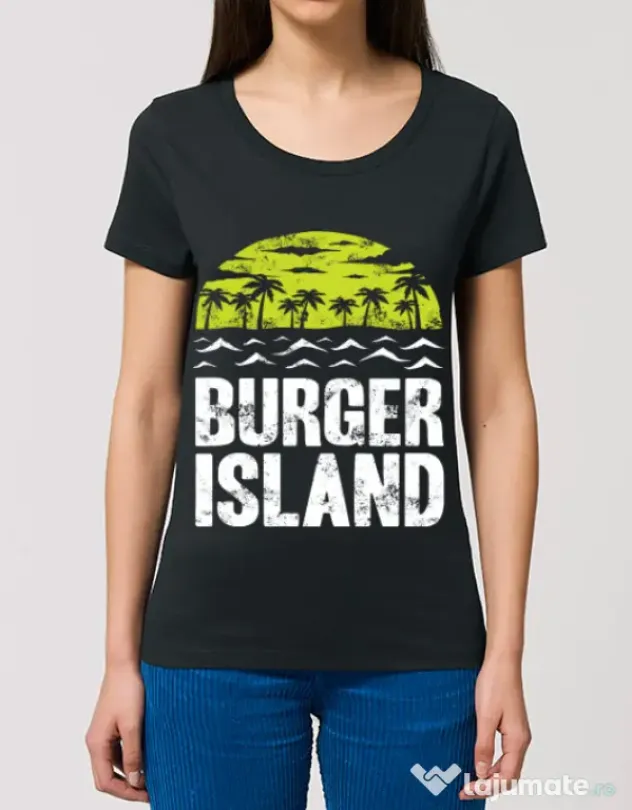 Tricou STANLEY STELLA dama Burger island Negru