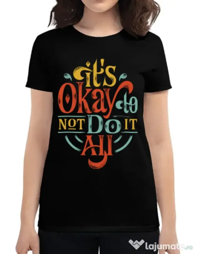 Tricou ADLER dama Its ok Negru