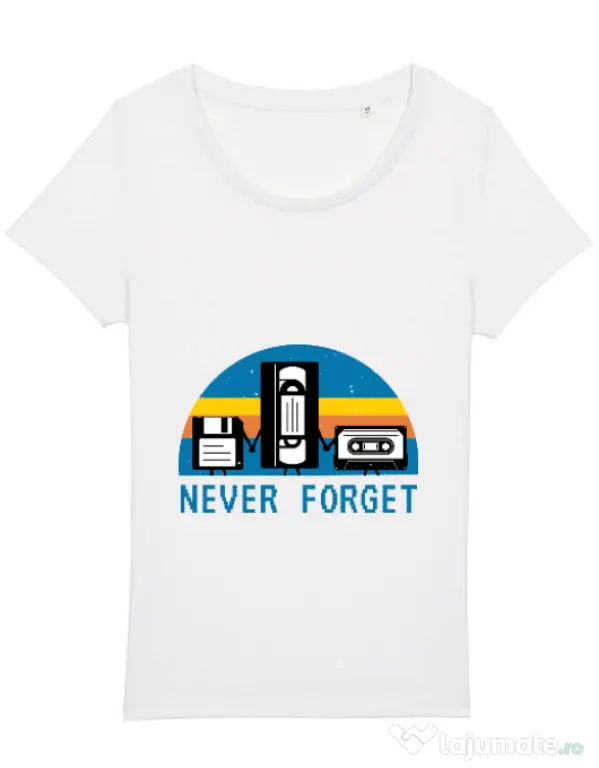Tricou STANLEY STELLA dama Never forget Alb
