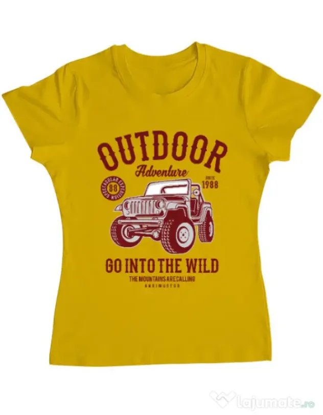 Tricou ADLER dama Outdoor Adventure Galben