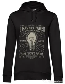 Hoodie dama cu gluga 10000 Ways Negru