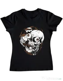Tricou ADLER dama Coffee Addict Negru