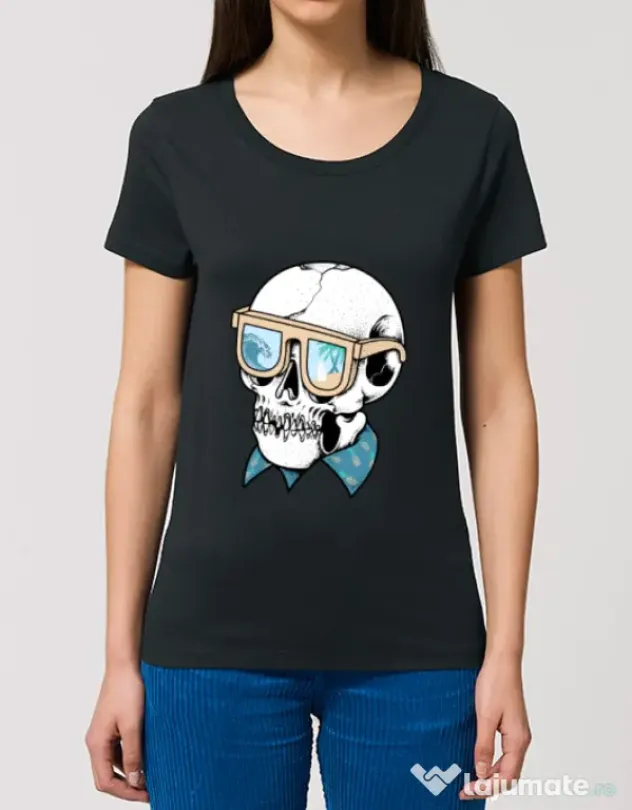 Tricou STANLEY STELLA dama Skull Holiday Negru
