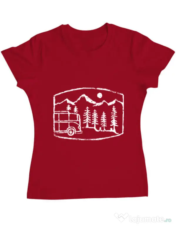 Tricou ADLER dama Vanture Rosu