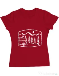 Tricou ADLER dama Vanture Rosu