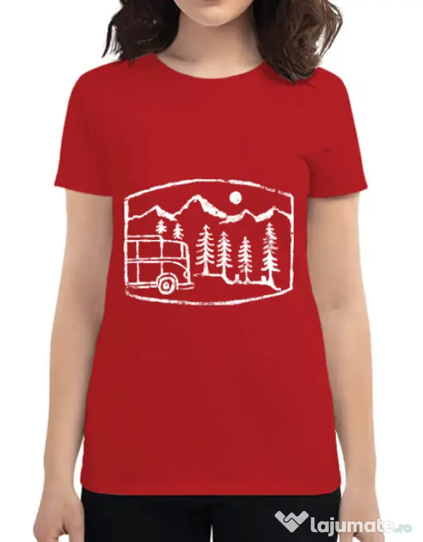 Tricou ADLER dama Vanture Rosu