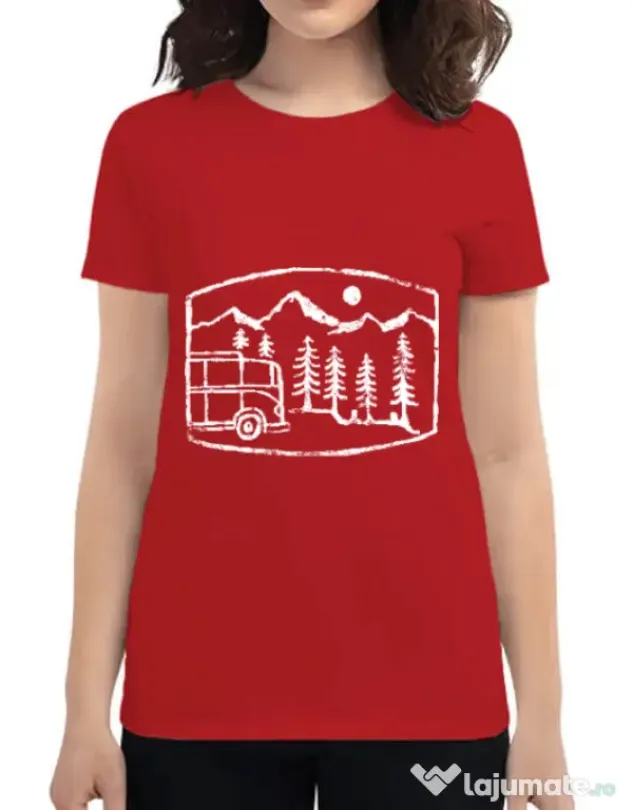Tricou ADLER dama Vanture Rosu