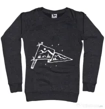 Bluza ADLER dama Camp Flag Negru melanj