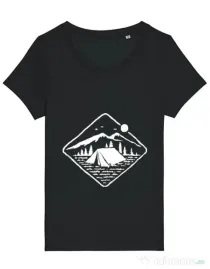 Tricou STANLEY STELLA dama Camp Mode ON Negru