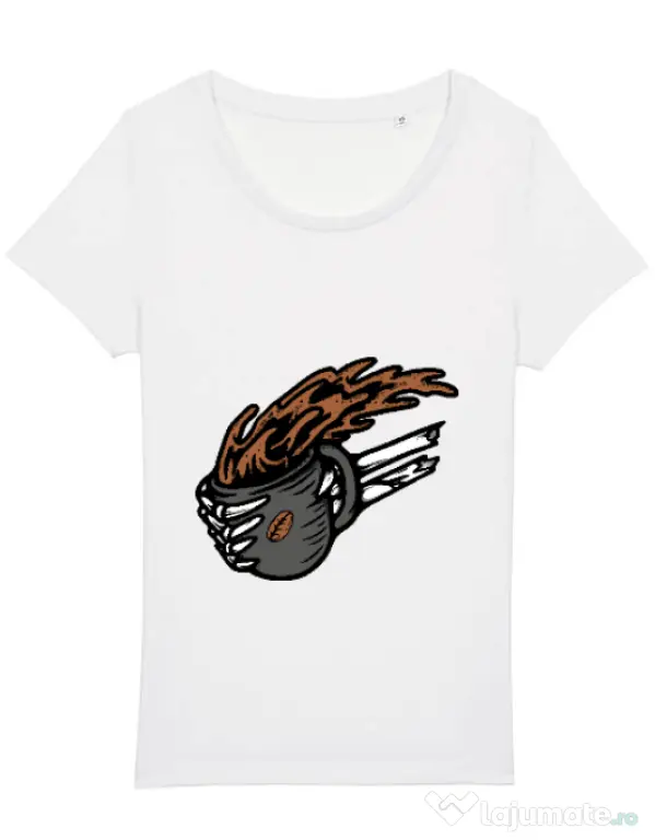 Tricou STANLEY STELLA dama Coffee First Alb