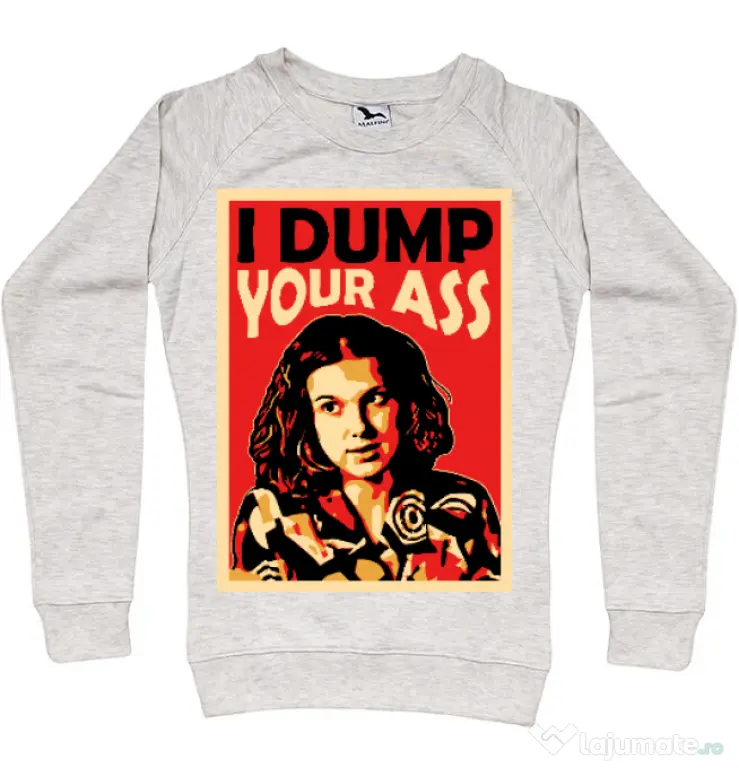 Bluza ADLER dama I dump your ass Migdala melanj