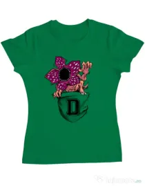Tricou ADLER dama Free hugs Verde mediu