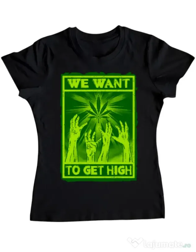 Tricou ADLER dama High zombies Negru