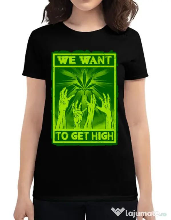 Tricou ADLER dama High zombies Negru