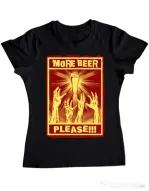 Tricou ADLER dama Thirsty zombies Negru
