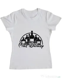 Tricou ADLER dama Whiskey Alb