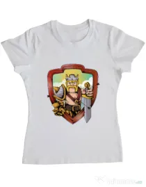 Tricou ADLER dama The Barbarian Alb