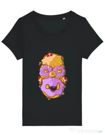 Tricou STANLEY STELLA dama Homer Donut Negru