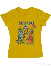 Tricou ADLER dama SELFISH Galben