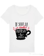 Tricou STANLEY STELLA dama Te scot la un zambet Alb