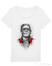 Tricou STANLEY STELLA dama Frankenscratch Alb