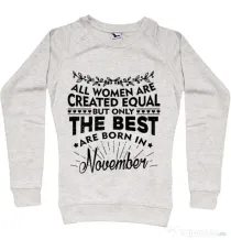 Bluza ADLER dama The best women are born in November Migdala melanj