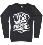 Bluza ADLER dama Be awesome Negru melanj
