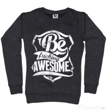 Bluza ADLER dama Be awesome Negru melanj