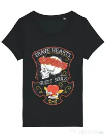 Tricou STANLEY STELLA dama Brave hearts Negru