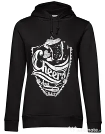 Hoodie dama cu gluga Cheers Negru