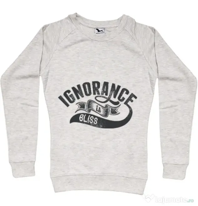 Bluza ADLER dama Ignorance is bliss Migdala melanj