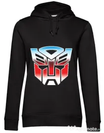 Hoodie dama cu gluga Transformers Negru