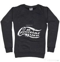 Bluza ADLER dama Powered by caffeine Negru melanj