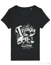 Tricou STANLEY STELLA dama Thugs need hugs Negru