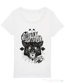 Tricou STANLEY STELLA dama Company of wolves Alb