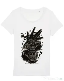 Tricou STANLEY STELLA dama Actions speak louder Alb