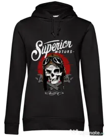Hoodie dama cu gluga Superior Negru
