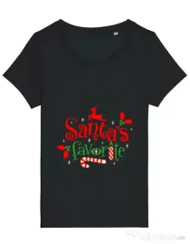 Tricou STANLEY STELLA dama Santas favorite Negru