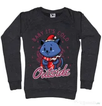 Bluza ADLER dama Its cold outside Negru melanj