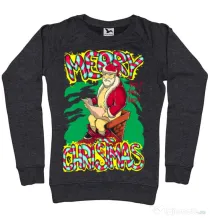 Bluza ADLER dama Naughty Santa Negru melanj