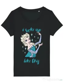 Tricou STANLEY STELLA dama I woke up like Elsa Negru