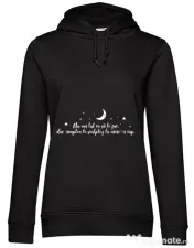 Hoodie dama cu gluga Nu am lut Negru