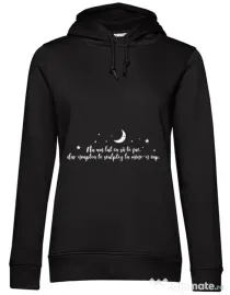Hoodie dama cu gluga Nu am lut Negru