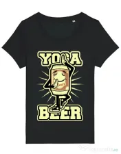 Tricou STANLEY STELLA dama Yoga beer Negru