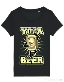Tricou STANLEY STELLA dama Yoga beer Negru