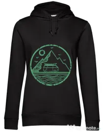 Hoodie dama cu gluga Van Negru
